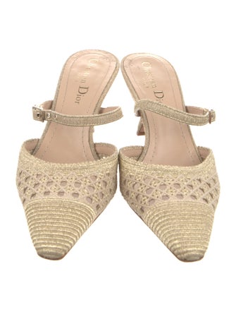 Christian Dior Cannage Pattern Mules