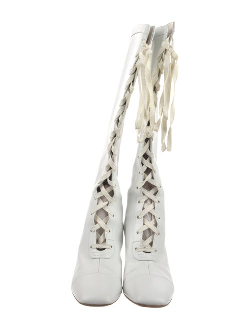 Christian Dior Leather Lace-Up Boots
