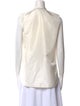 Christian Dior Silk Tie Neck Button-Up Top