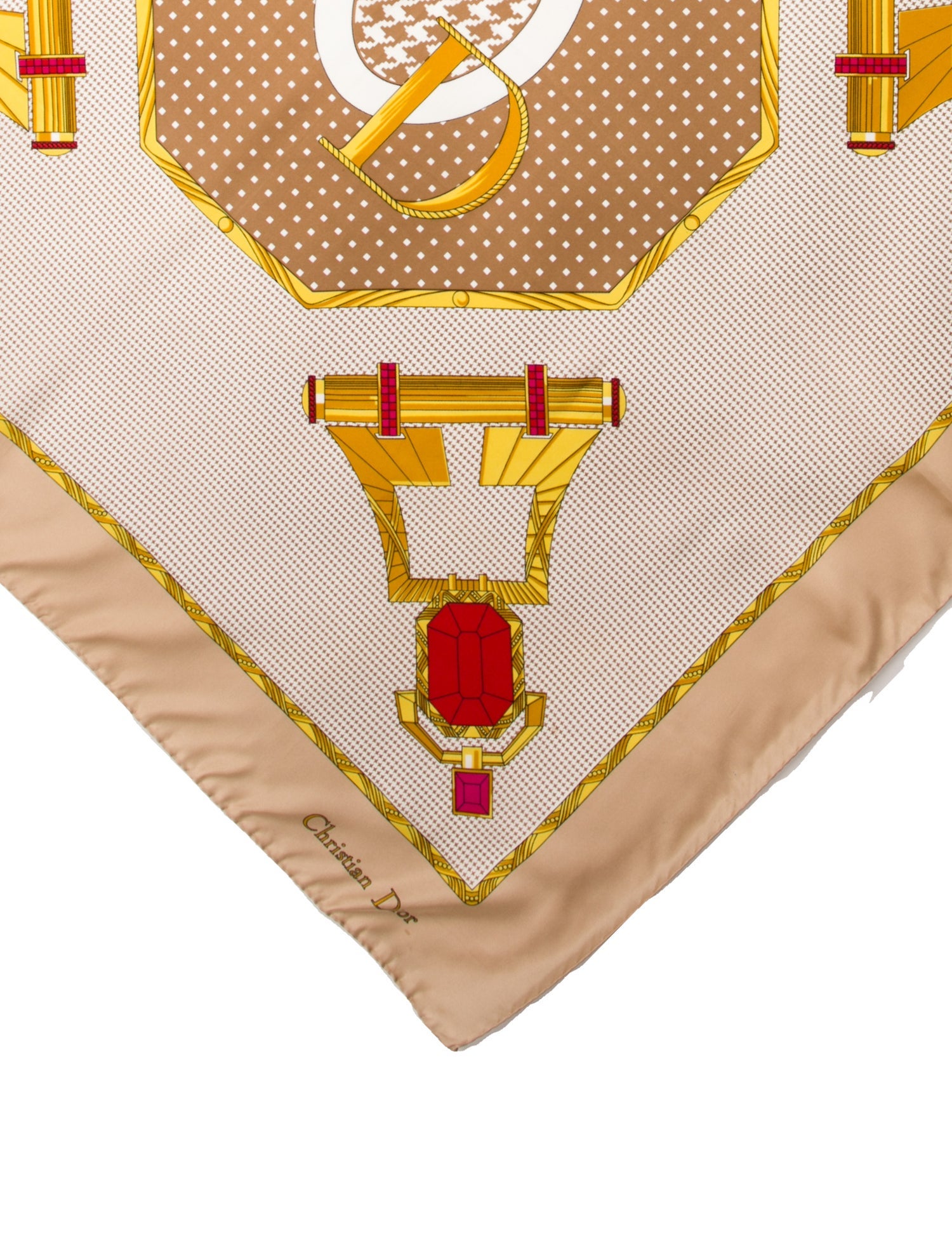 Christian Dior Silk Vintage Scarf