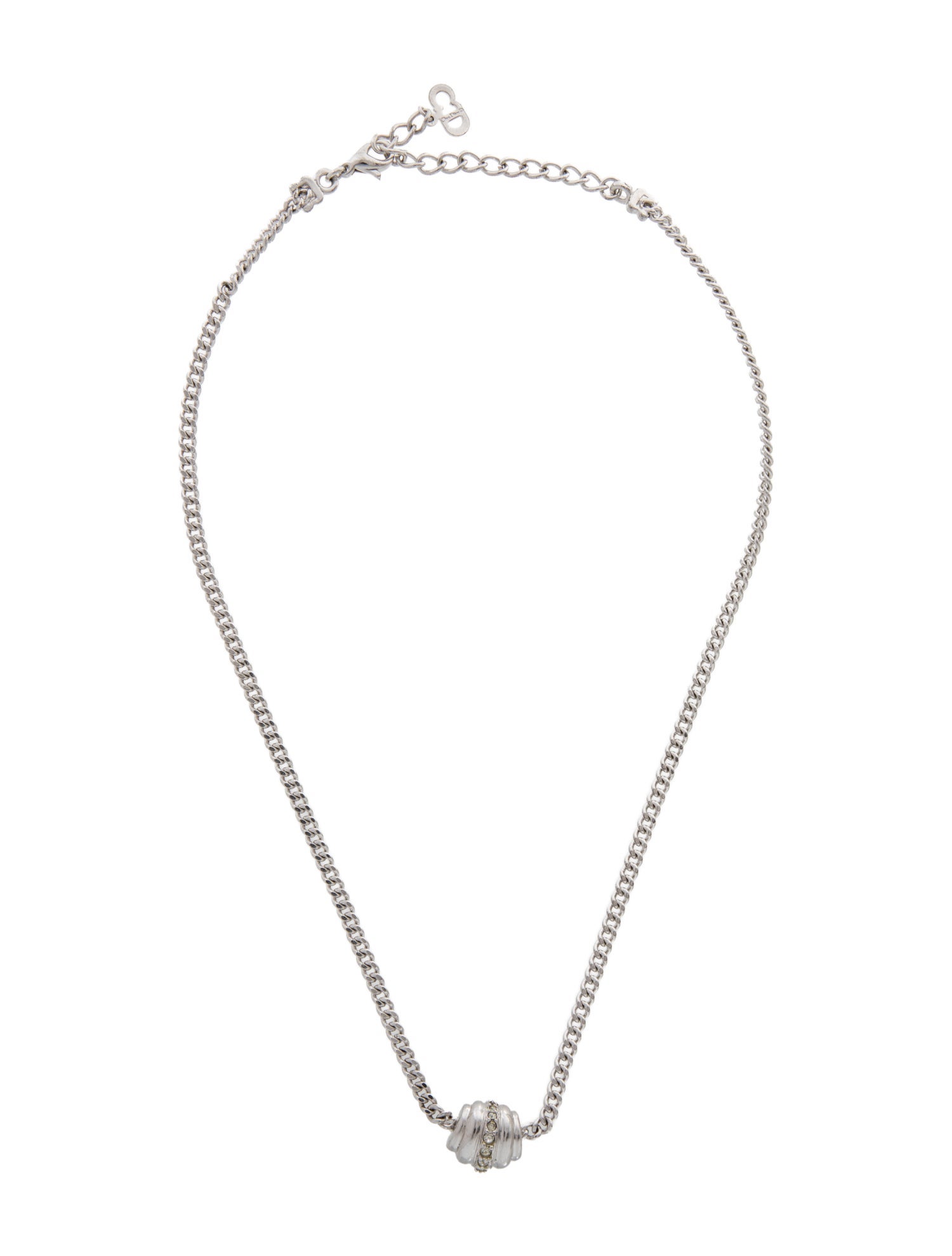 Christian Dior Crystal Pendant Necklace