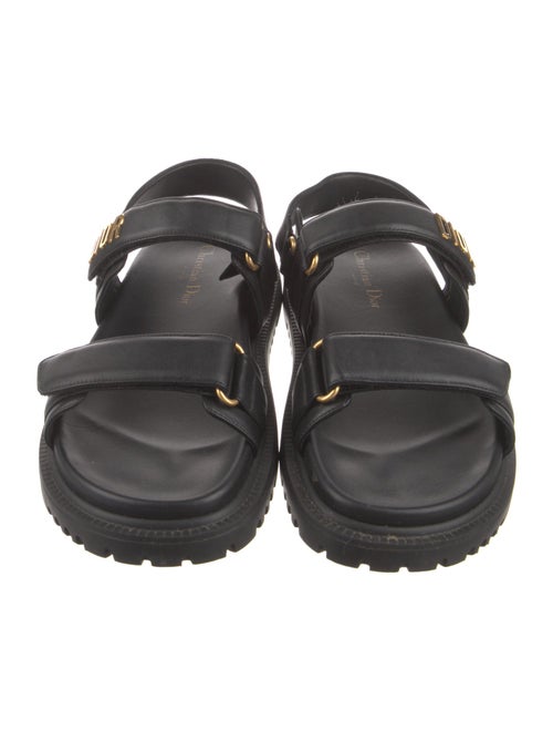 Christian Dior Signature Logo Leather Slides