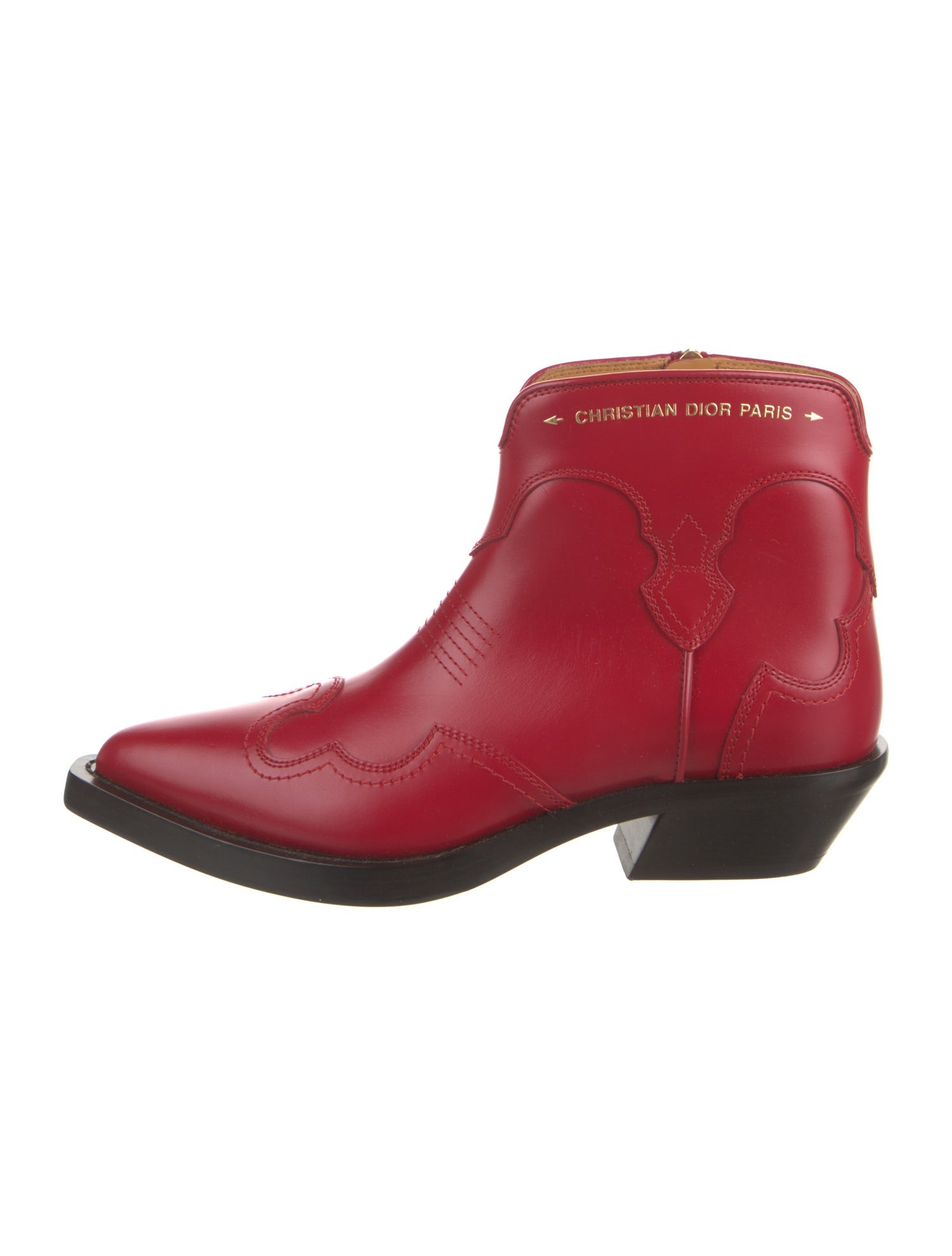 Christian Dior Leather Western Boots