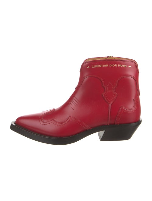 Christian Dior Leather Western Boots