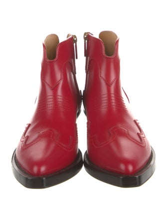 Christian Dior Leather Western Boots