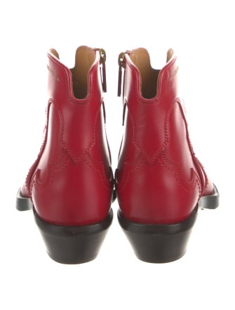 Christian Dior Leather Western Boots