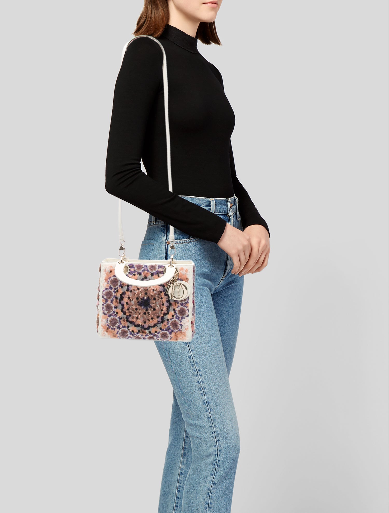 Christian Dior Leather Lady Dior Mini