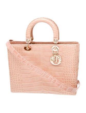 Christian Dior Alligator Lady Dior Large