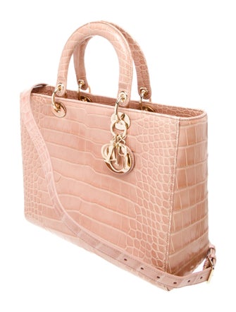 Christian Dior Alligator Lady Dior Large