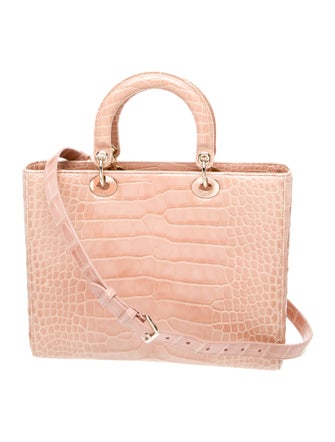 Christian Dior Alligator Lady Dior Large