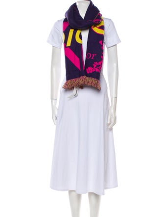 Christian Dior Wool Printed Scarf