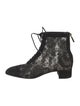 Christian Dior Lace Lace Pattern Lace-Up Boots