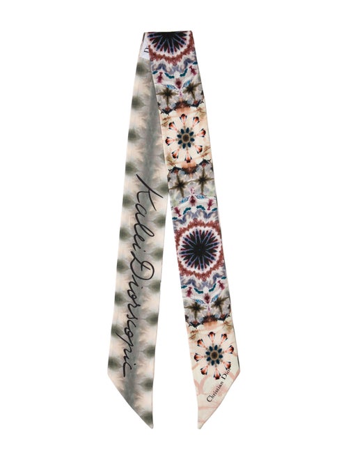 Christian Dior Silk Floral Print Bandeau