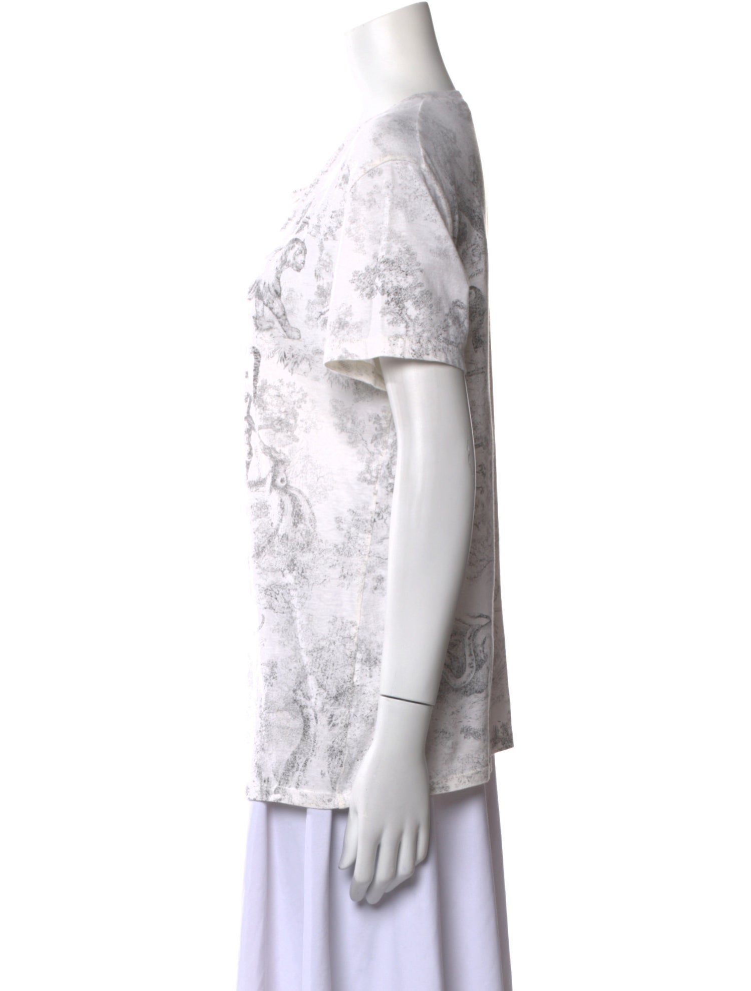 Christian Dior Graphic Print Crew Neck T-Shirt