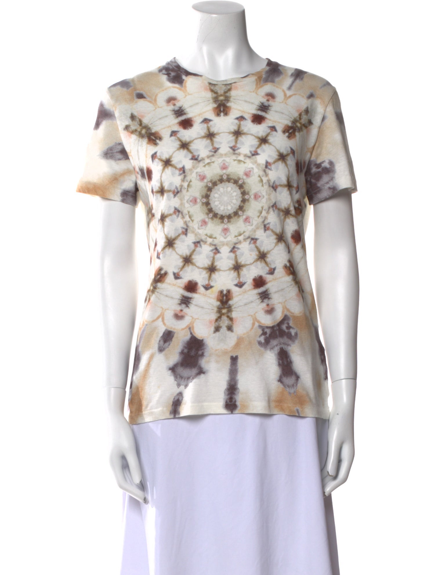 Christian Dior Tie-Dye Print Crew Neck T-Shirt