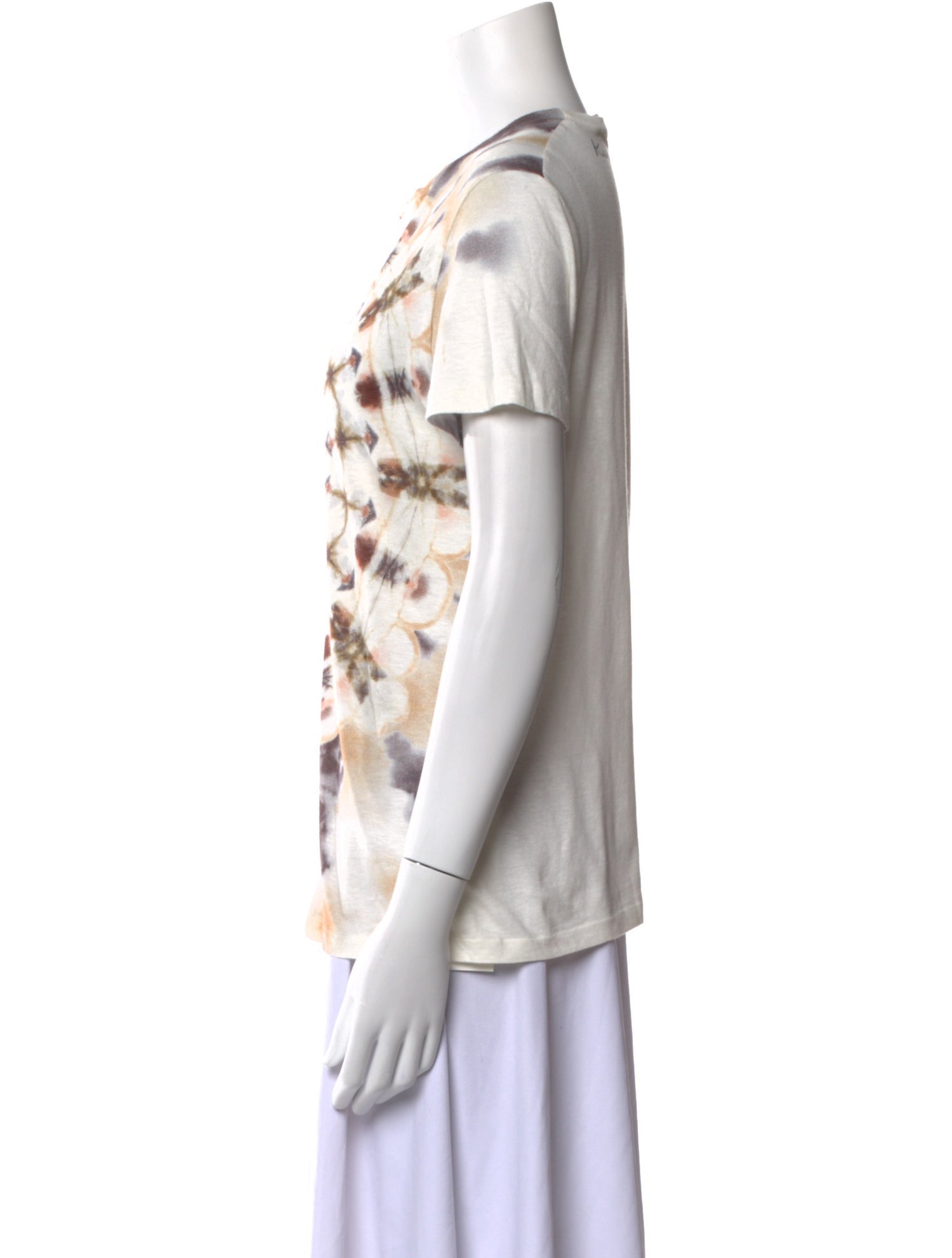 Christian Dior Tie-Dye Print Crew Neck T-Shirt