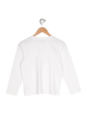 Christian Dior Logo Print Long Sleeve T Shirt