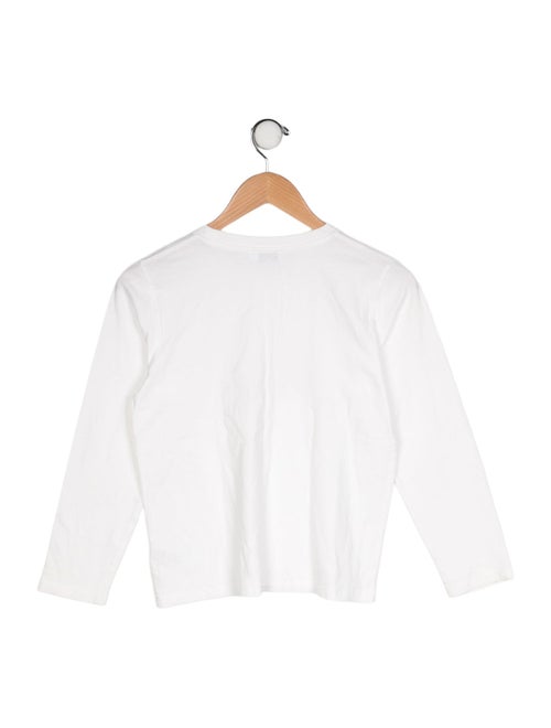 Christian Dior Logo Print Long Sleeve T Shirt