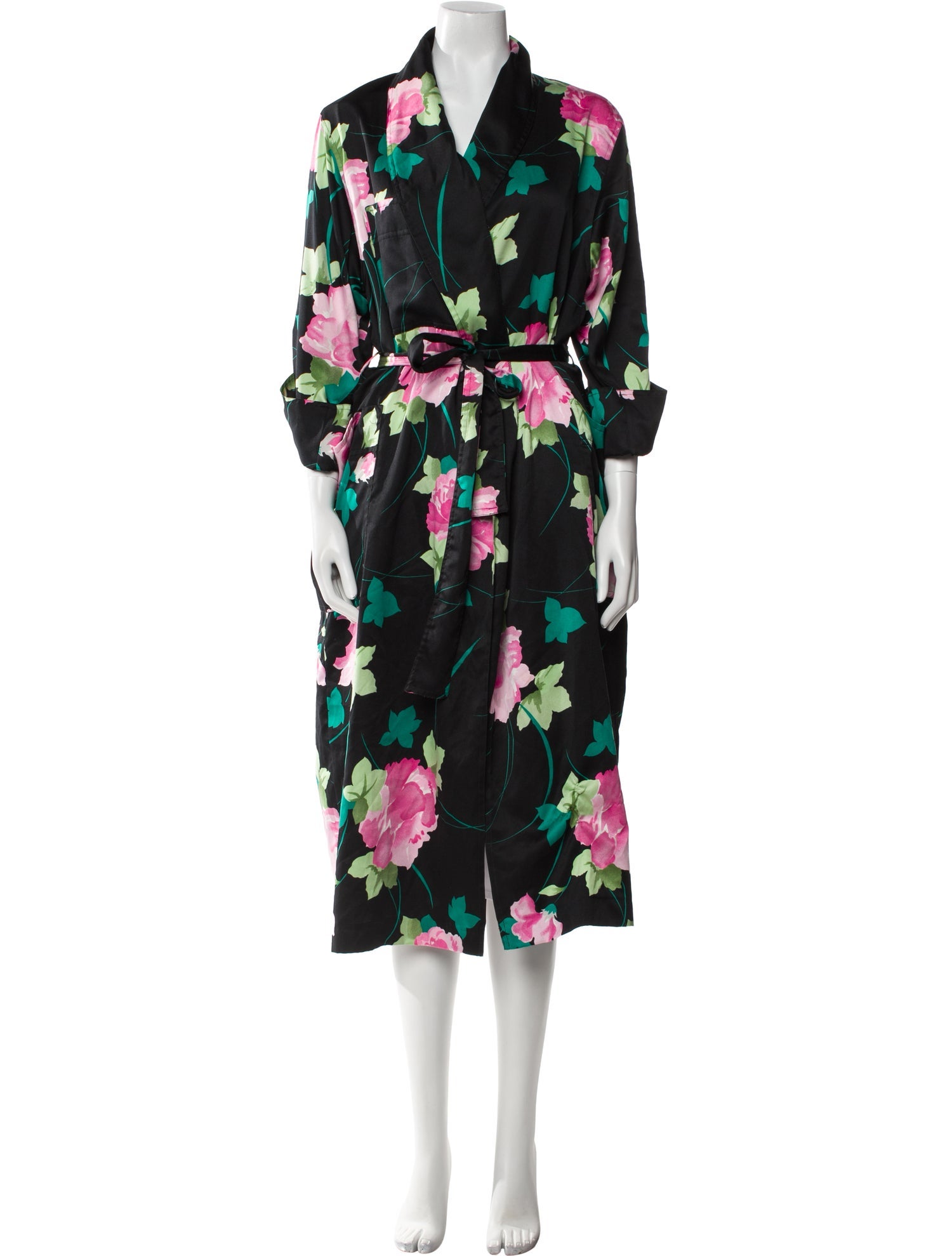 Christian Dior Vintage Floral Print Robe