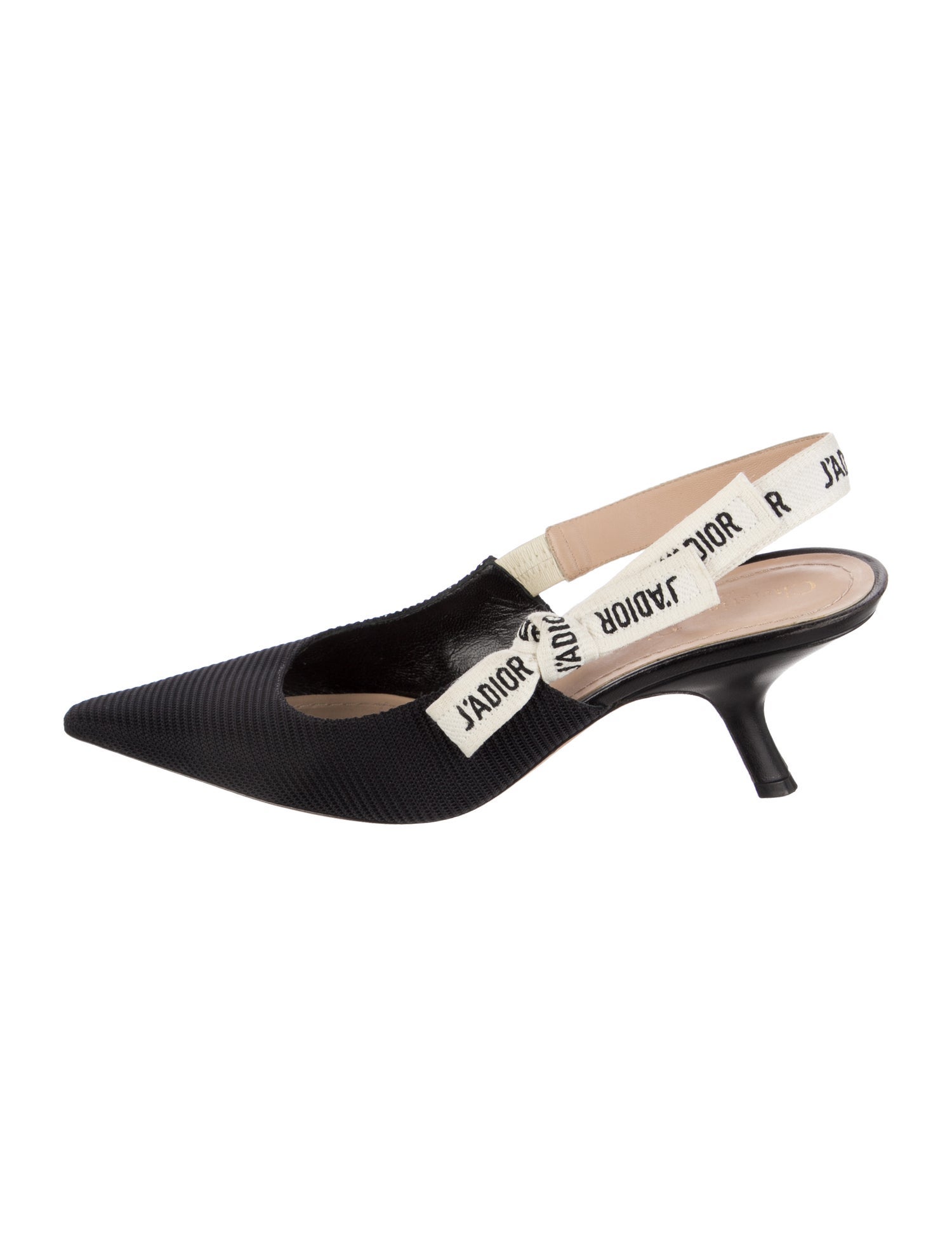 Christian Dior Graphic Print Slingback Pumps