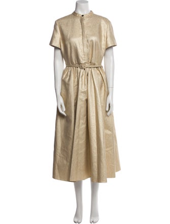 Christian Dior Mock Neck Long Dress