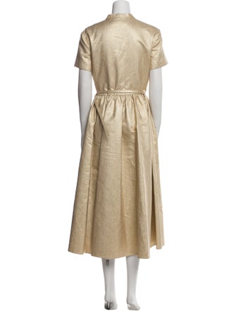 Christian Dior Mock Neck Long Dress