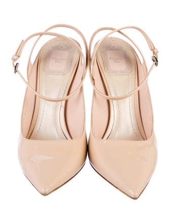 Christian Dior Patent Leather Slingback Pumps