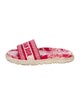 Christian Dior Printed Embroidered Accent Espadrilles
