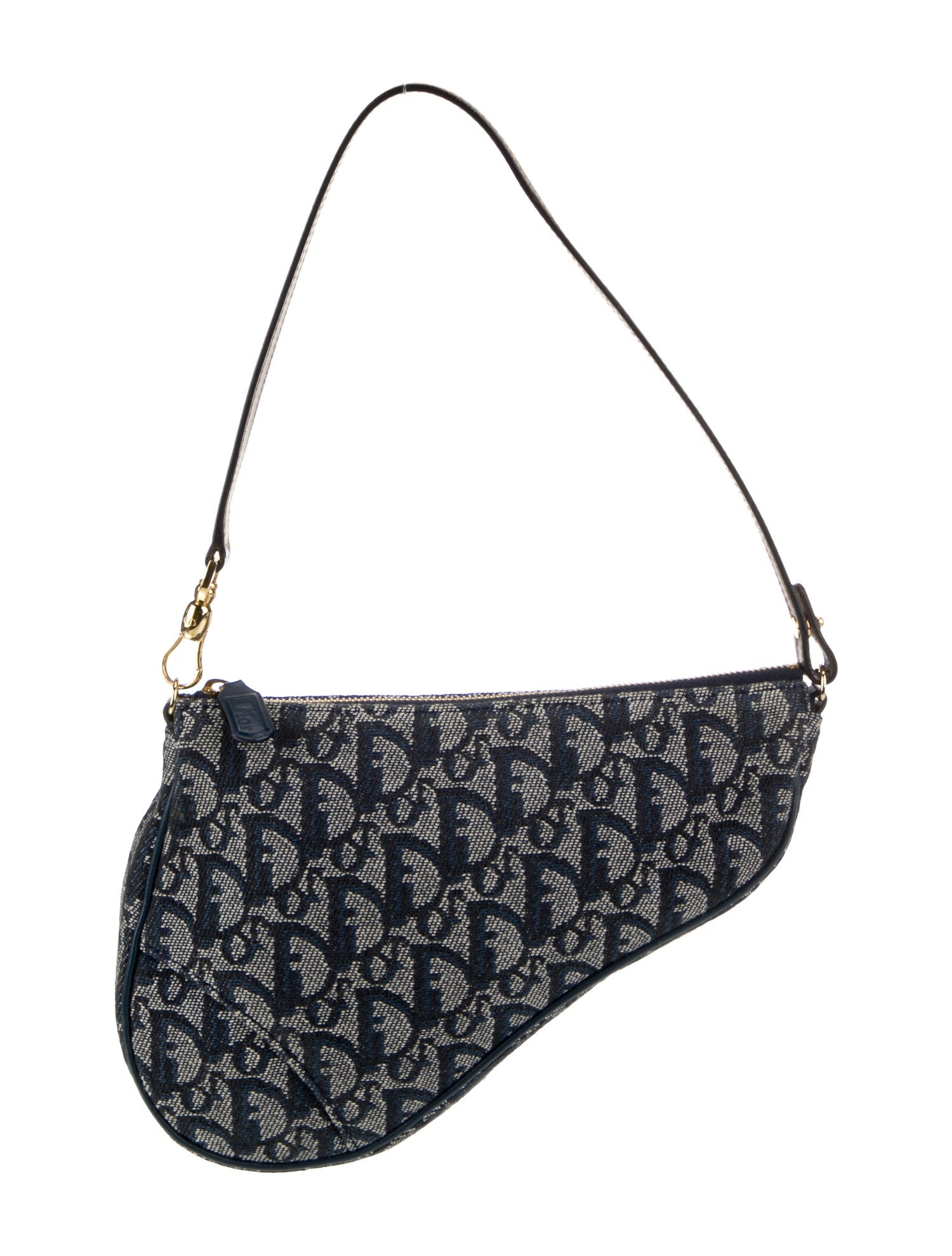 Christian Dior Diorissimo Saddle Pochette Vintage