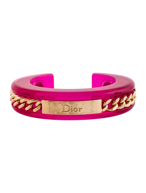 Christian Dior Lucite Cuff Bracelet