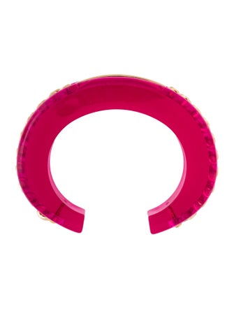 Christian Dior Lucite Cuff Bracelet