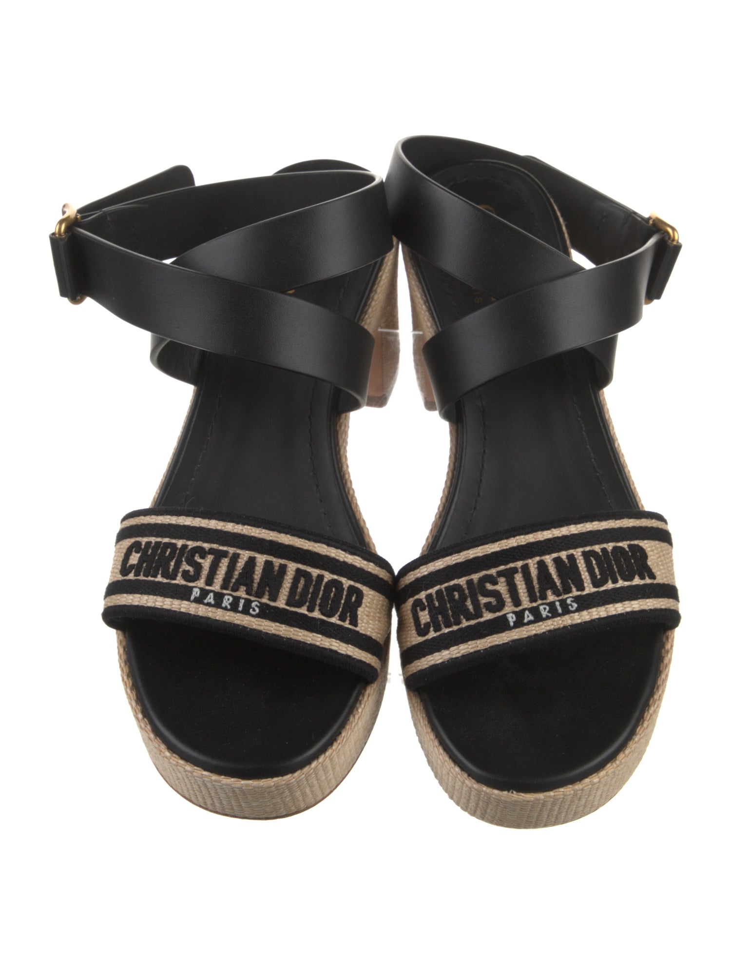 Christian Dior Leather Printed Sandals