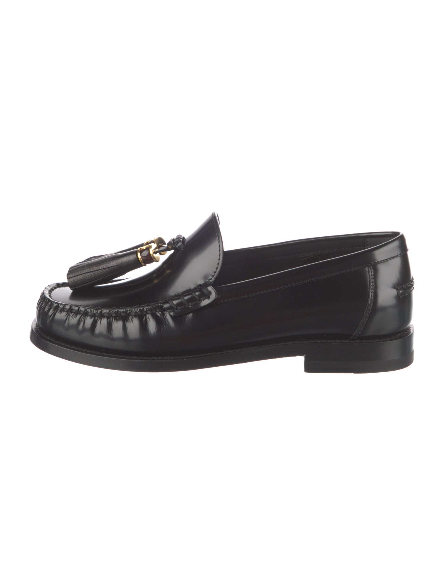Christian Dior Leather Tassel Accents Loafers w/ Tags