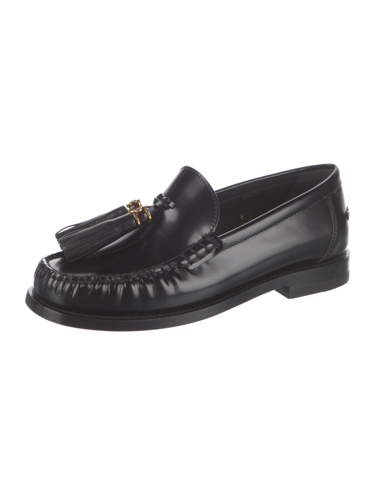 Christian Dior Leather Tassel Accents Loafers w/ Tags