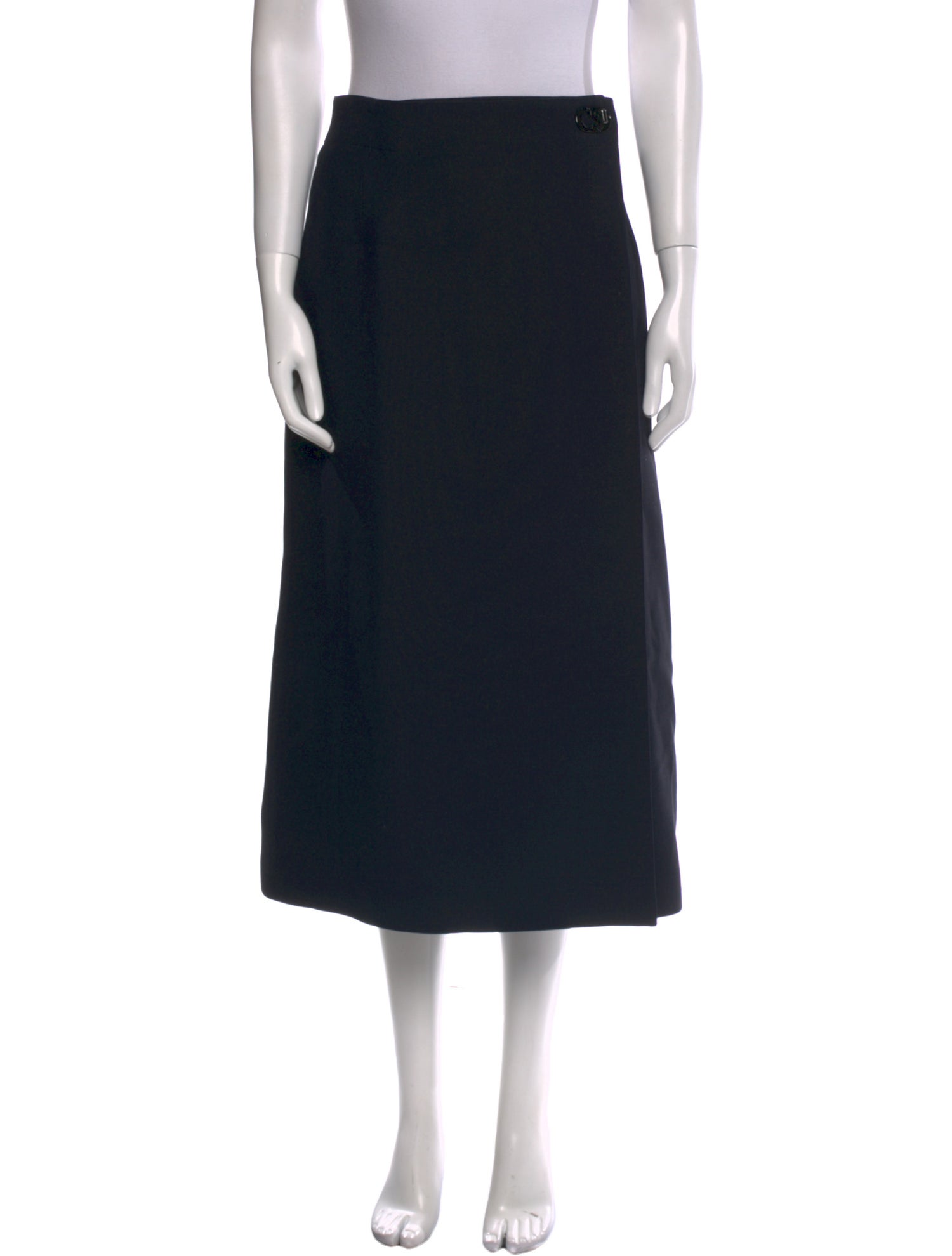 Christian Dior Wool Midi Length Skirt