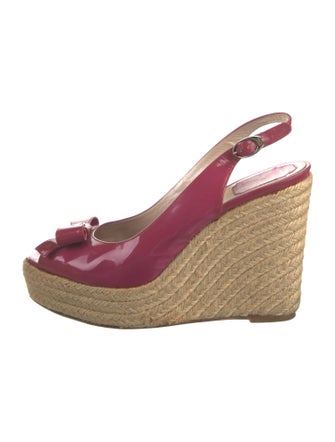 Christian Dior Patent Leather Slingback Pumps