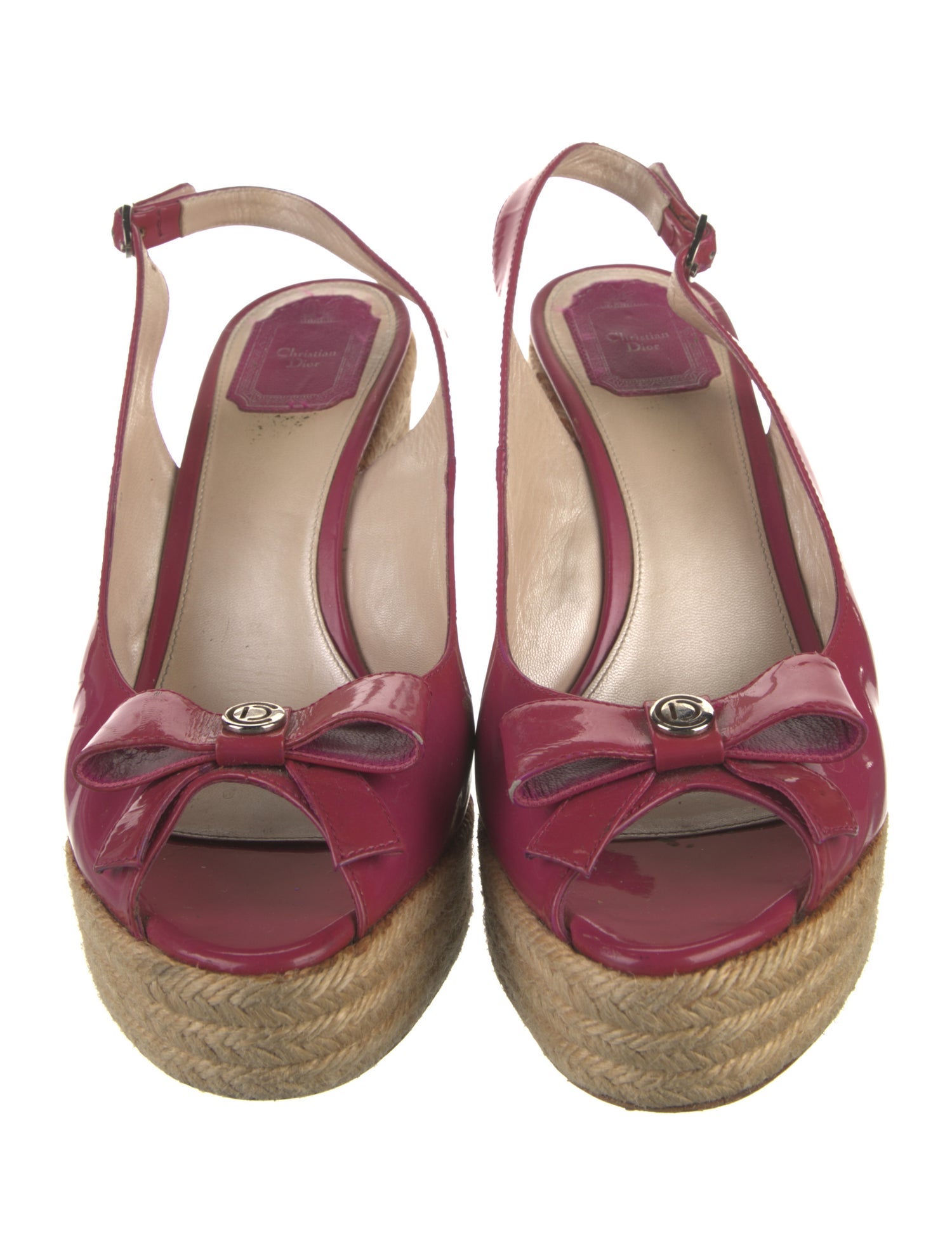 Christian Dior Patent Leather Slingback Pumps