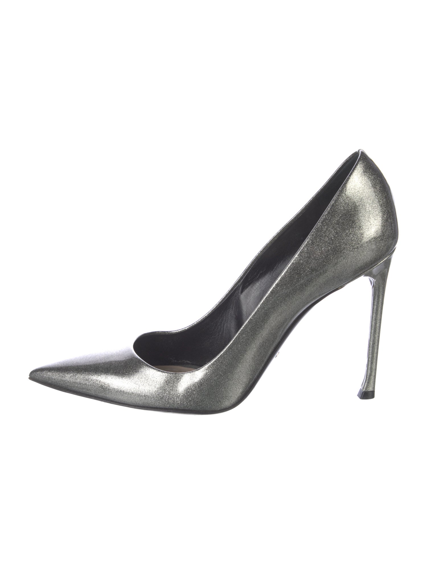Christian Dior Patent Leather Glitter Accents Pumps