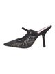 Christian Dior Mesh Lace Pattern Mules