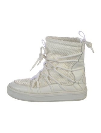 Christian Dior Leather Lace-Up Boots