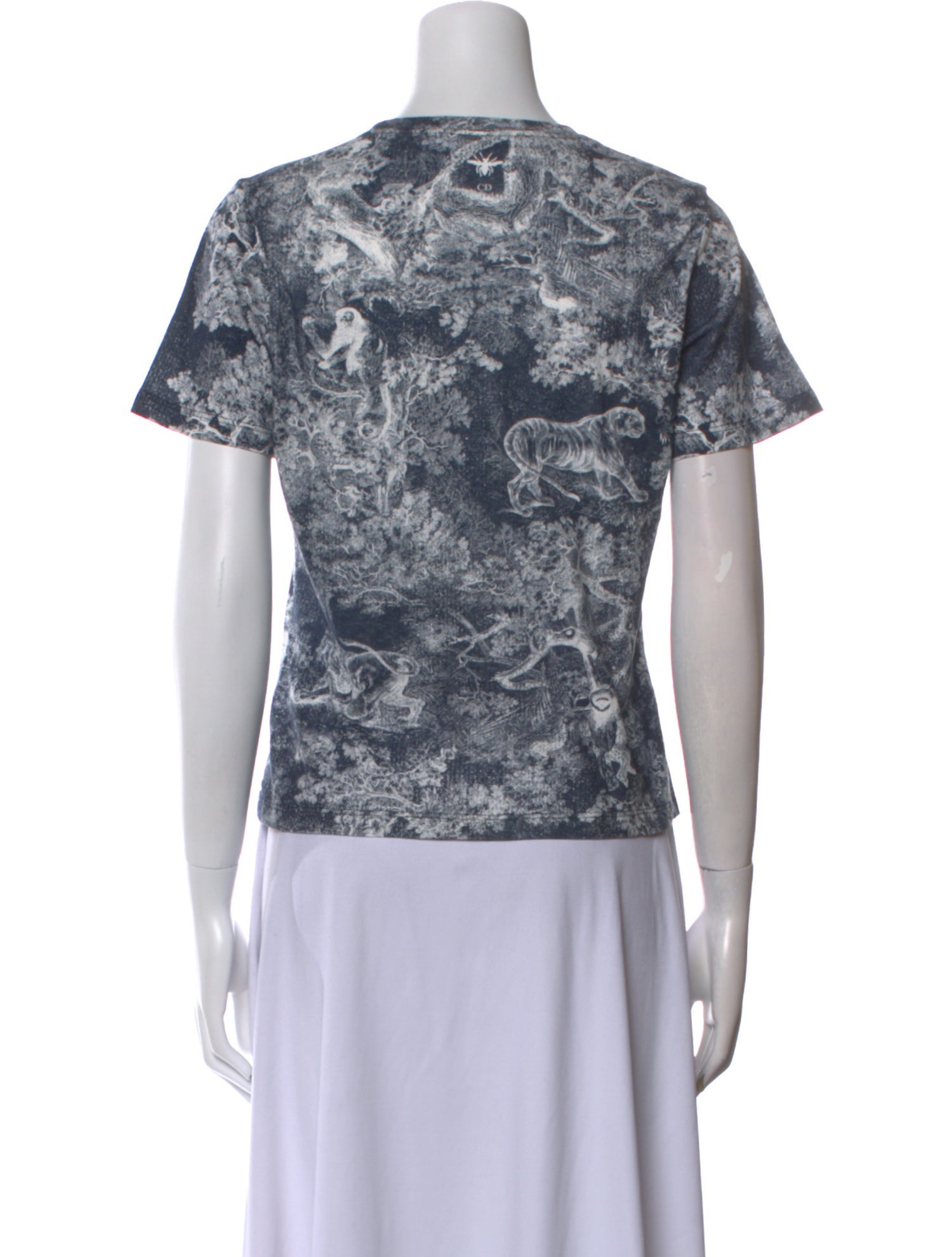 Christian Dior Printed Crew Neck T-Shirt