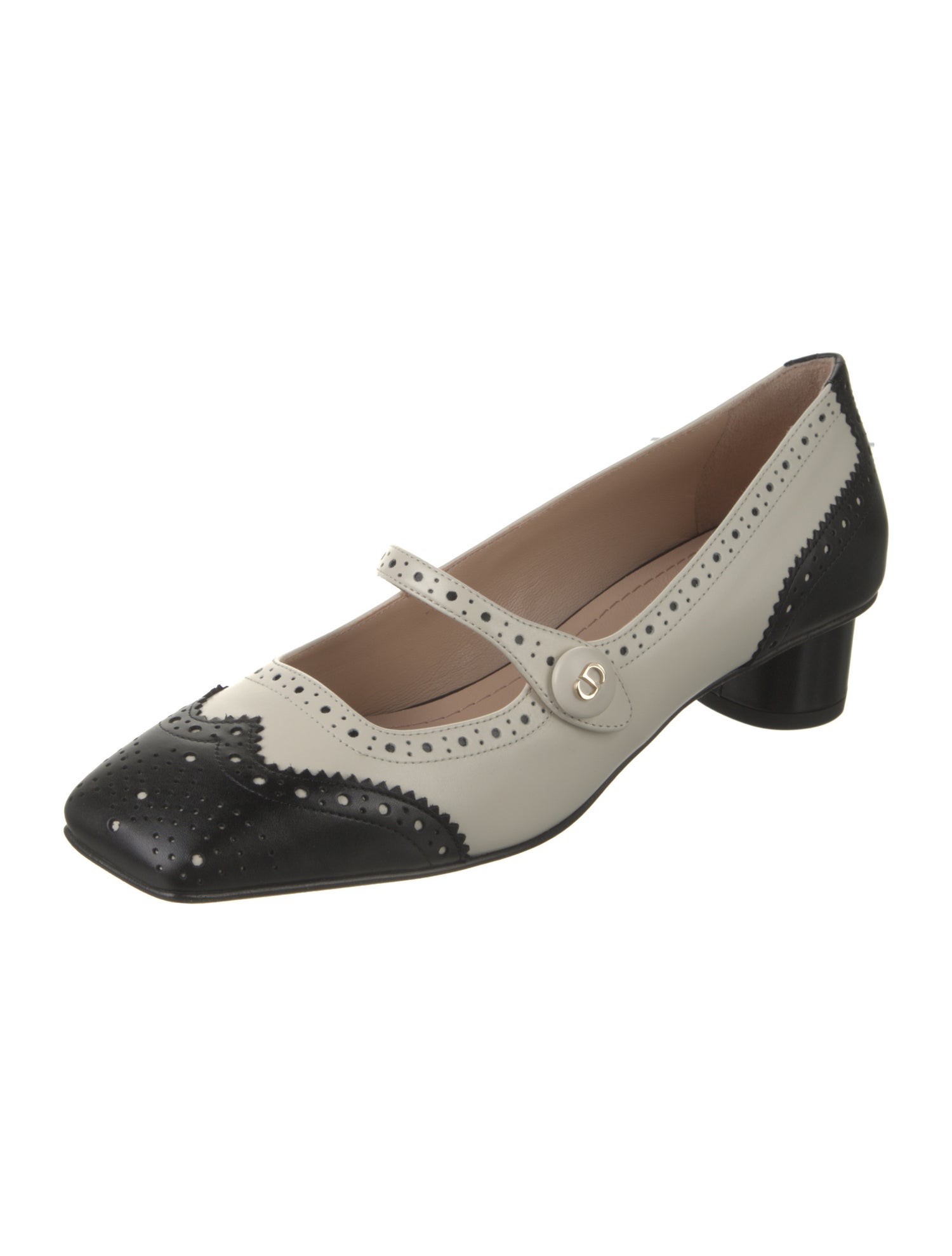 Christian Dior Leather Colorblock Pattern Pumps w/ Tags