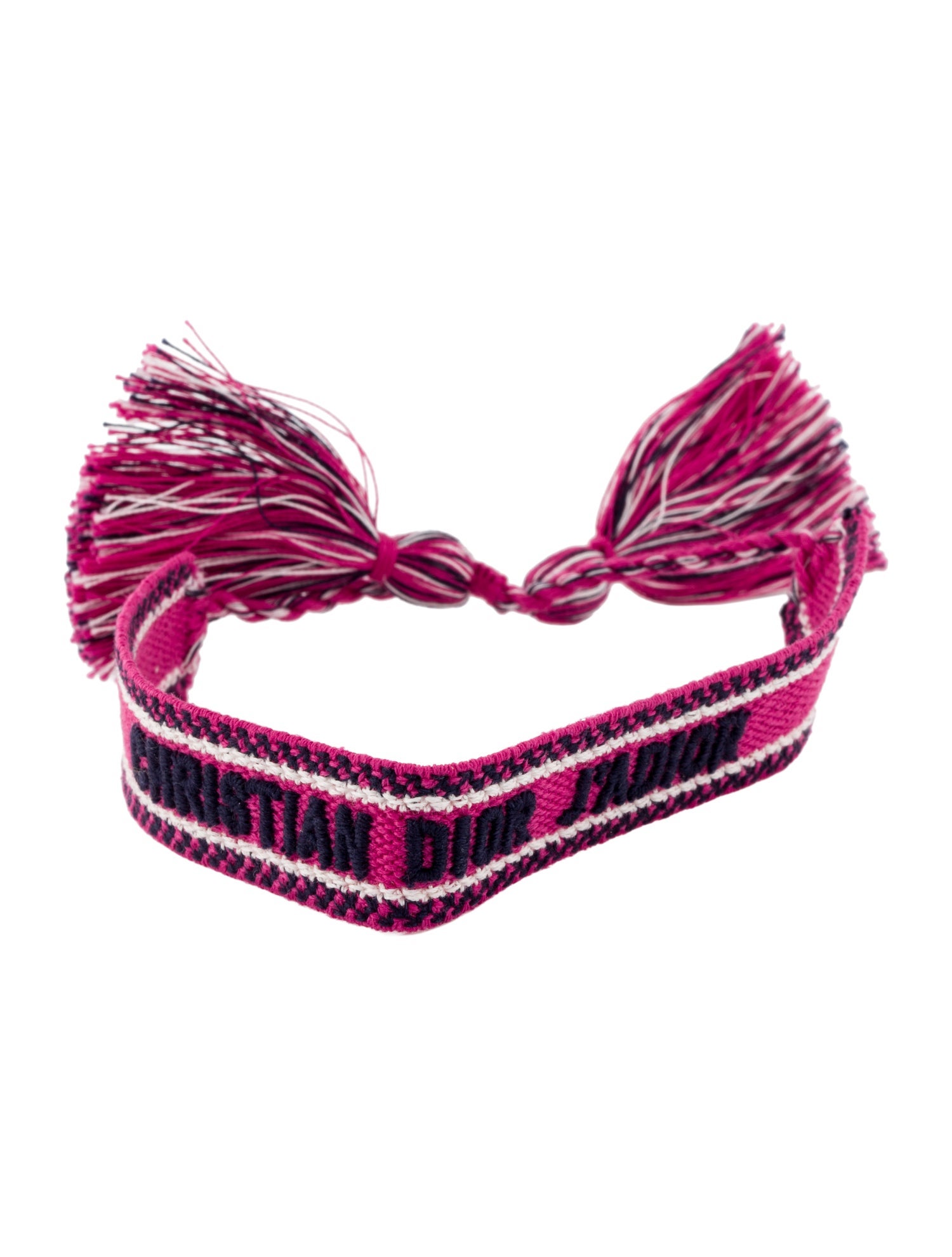 Christian Dior J'adior Woven Cotton Friendship Bracelet