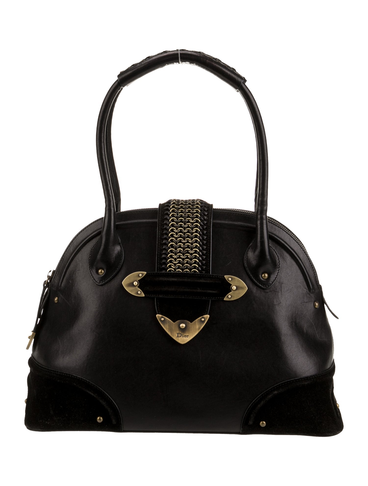 Christian Dior Leather Shoulder Bag Medium