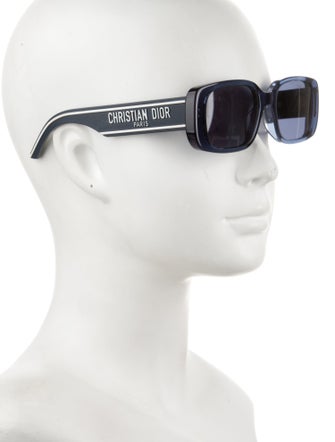Christian Dior Cannage Pattern Square Sunglasses