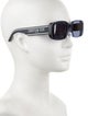 Christian Dior Cannage Pattern Square Sunglasses