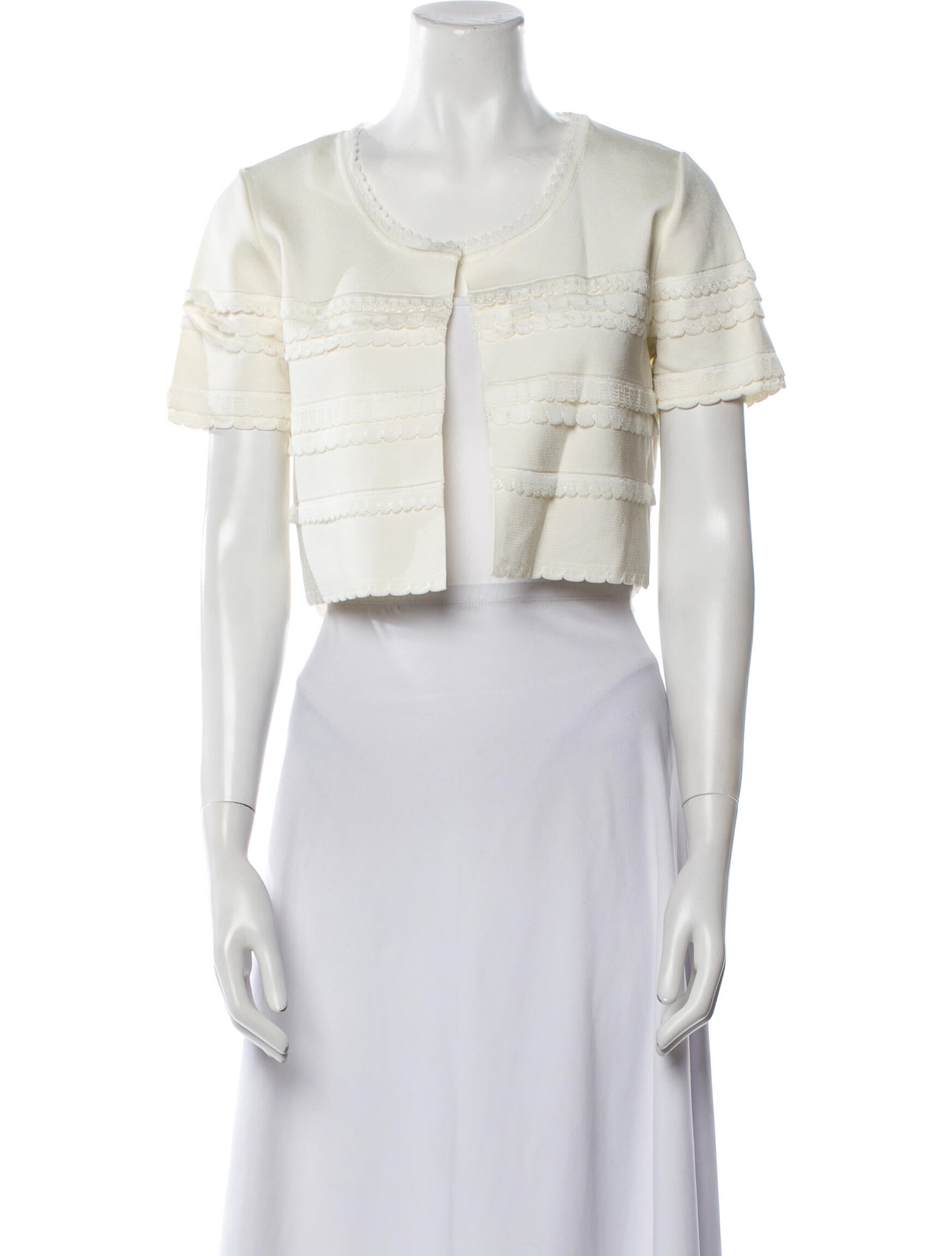 Christian Dior Striped Scoop Neck Sweater