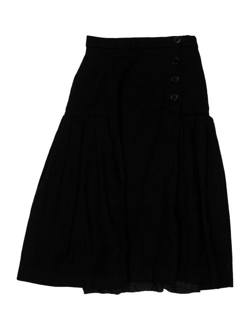Christian Dior The Suit Pleated Accents Knee-Length Skirt