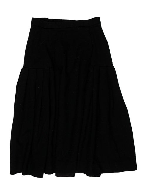 Christian Dior The Suit Pleated Accents Knee-Length Skirt