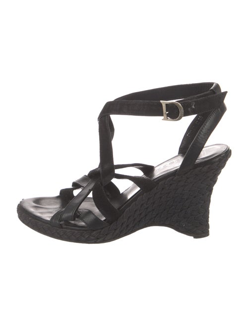 Christian Dior Diorissimo Pattern Leather Espadrilles